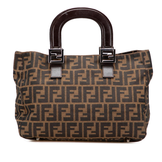 Fendi Tote Canvas Red Tote Bag Style 23