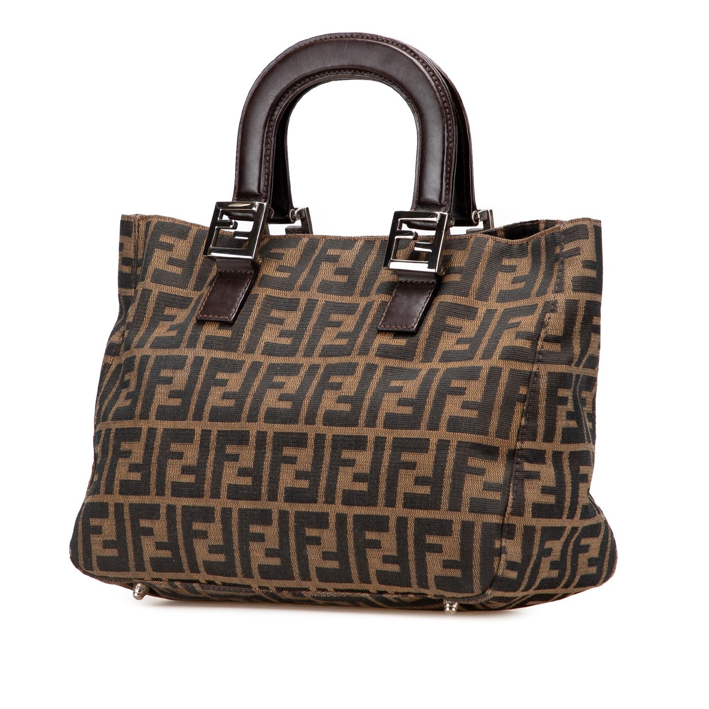 Fendi Tote Canvas Red Tote Bag Style 23