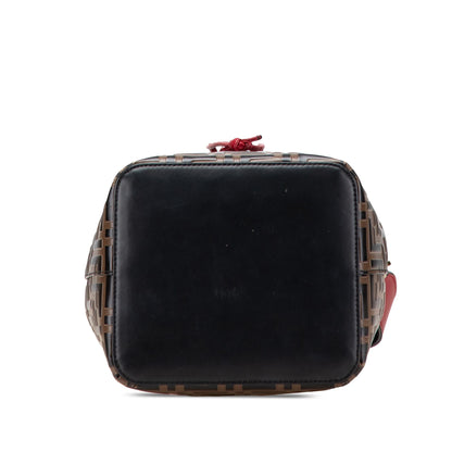 Fendi Small Zucca Embossed Leather Mon Tresor Bucket