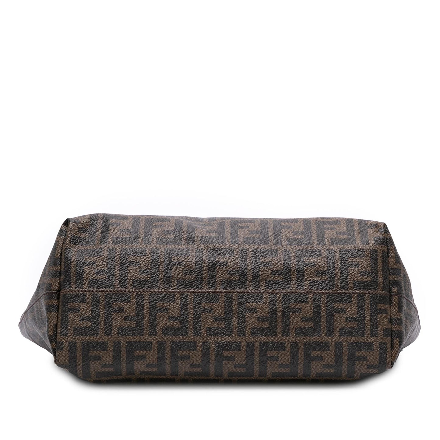 Fendi Zucca Canvas Push Lock Box Handbag