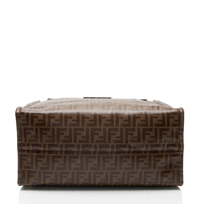Fendi Spalmati Fila Mania Logo Shopper Tote