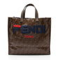Fendi Spalmati Fila Mania Logo Shopper Tote