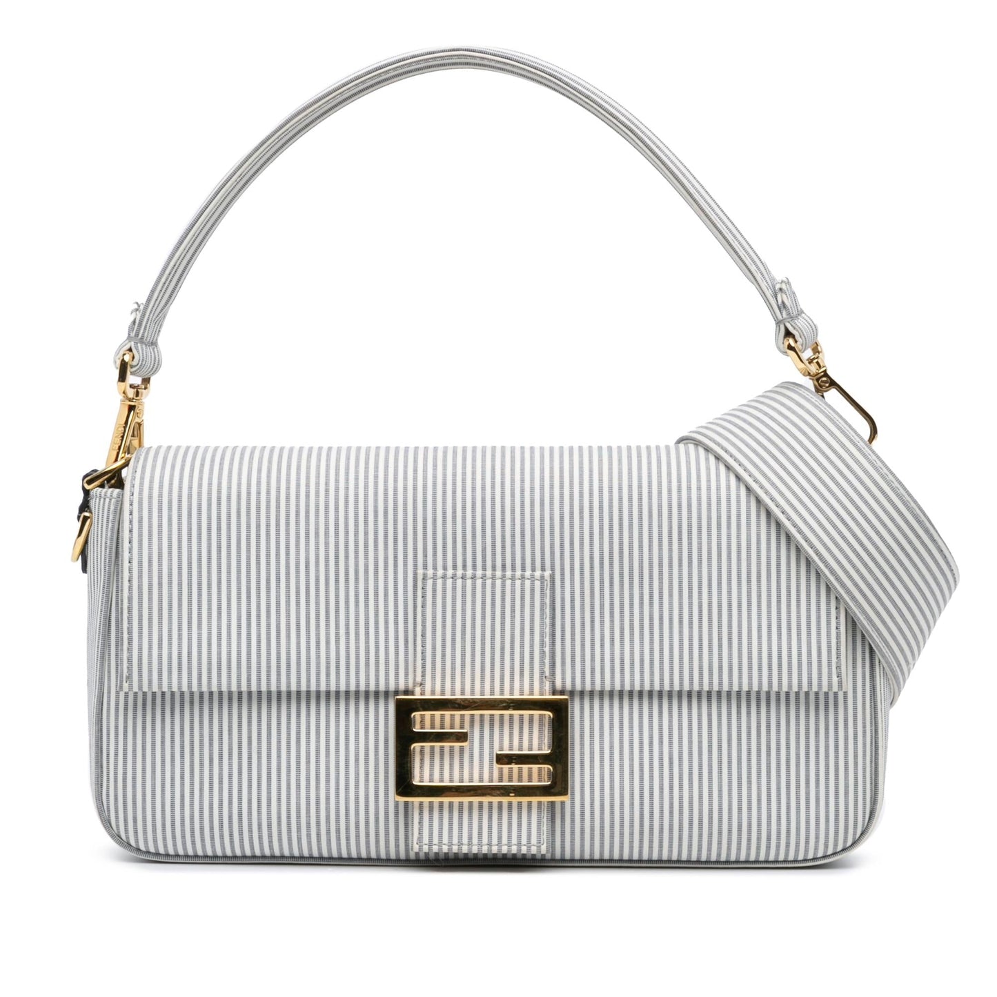 Fendi Baguette Canvas Red Shoulder Bag Style 2