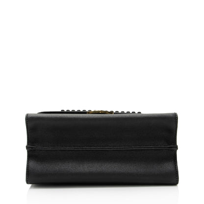 Fendi Studded Vitello Elite Demi Jour Monster Satchel (SHF-eH7Qgz)