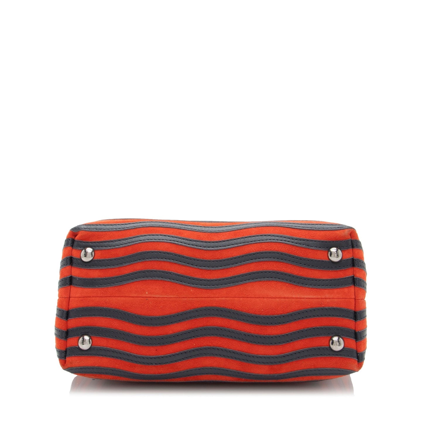 Fendi Quilted Leather Two Tone Dotcom Small Top Handle