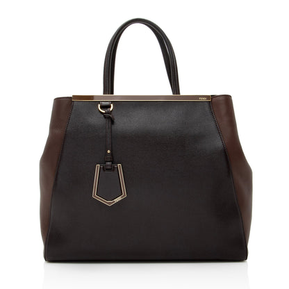 Fendi Vitello Calfskin 2Jours Elite Large Tote (SHF-22596)