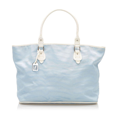 Fendi Zebra Print Canvas Tote Bag (SHG-32381)