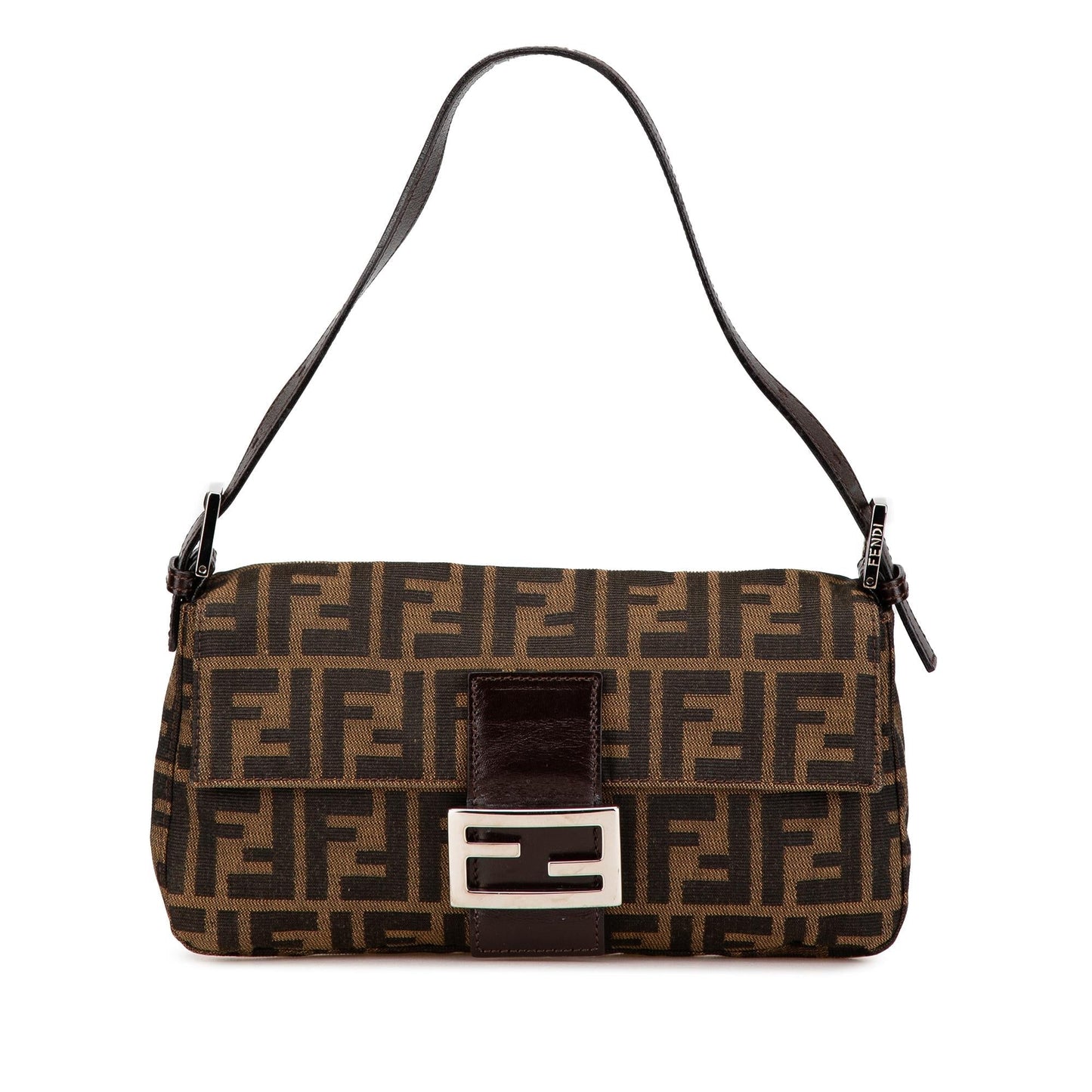 Fendi Baguette Canvas Red Shoulder Bag Style 4