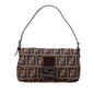 Fendi Baguette Canvas Red Shoulder Bag Style 19