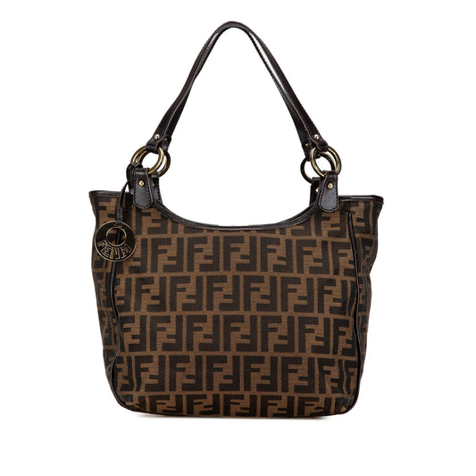 Fendi Tote Canvas Red Tote Bag Style 5