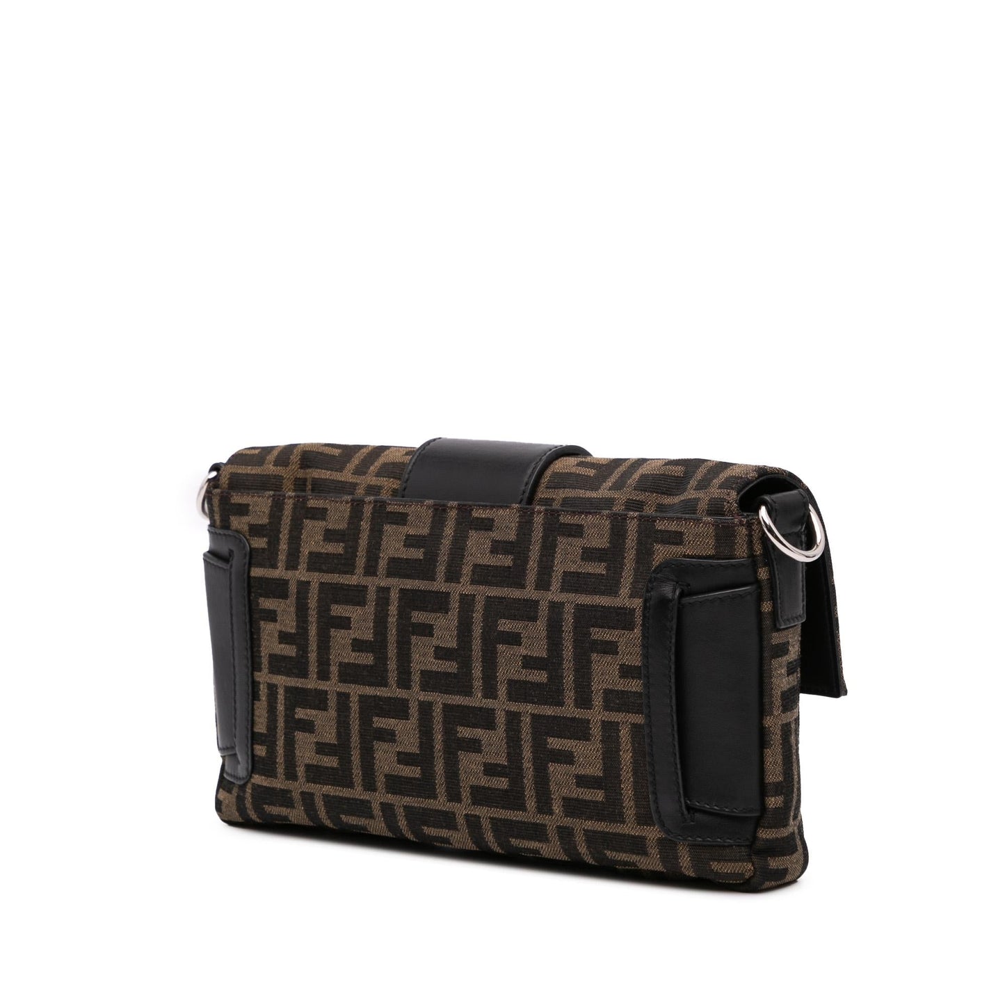 Fendi Zucca Canvas Convertible Baguette Satchel