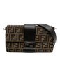 Fendi Baguette Canvas Red Shoulder Bag Style 22