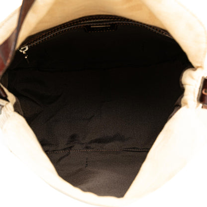 Fendi Zucca Canvas Double Flap Mamma Shg-Aecqqq