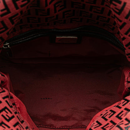 Fendi Zucca Canvas Double Flap Mamma