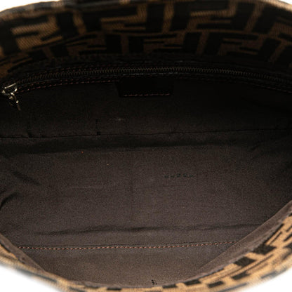 Fendi Zucca Canvas Double Flap Shoulder Bag Shg-Jvqpst