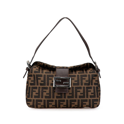 Fendi Zucca Canvas Double Flap Shoulder Bag Shg-Jvqpst