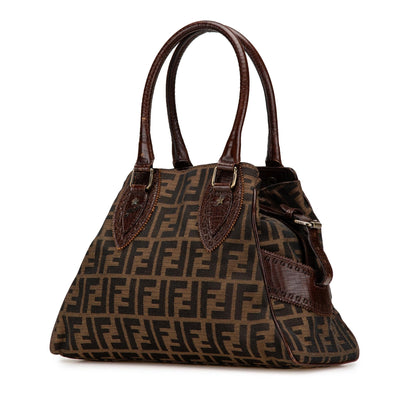 Fendi Roll Canvas Red Tote Bag