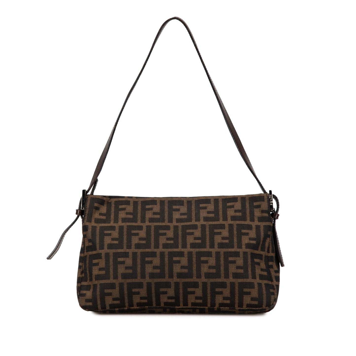 Fendi Zucca Canvas Flap Shoulder Bag (SHG-PNNTeW)