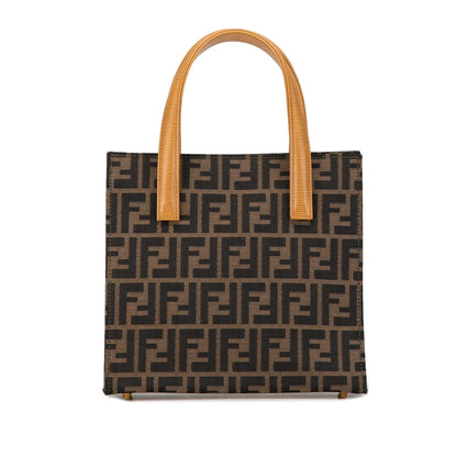 Fendi Zucca Canvas Front Pocket Tote