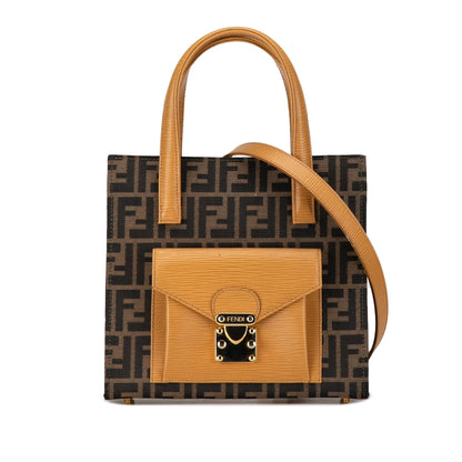Fendi Tote Canvas Red Tote Bag Style 9