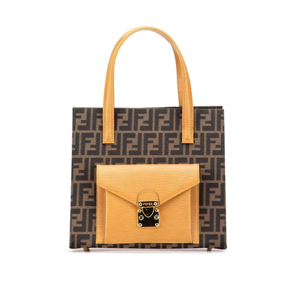 Fendi Tote Canvas Red Tote Bag Style 14