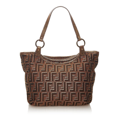 Fendi Zucca Canvas Handbag (SHG-27465)