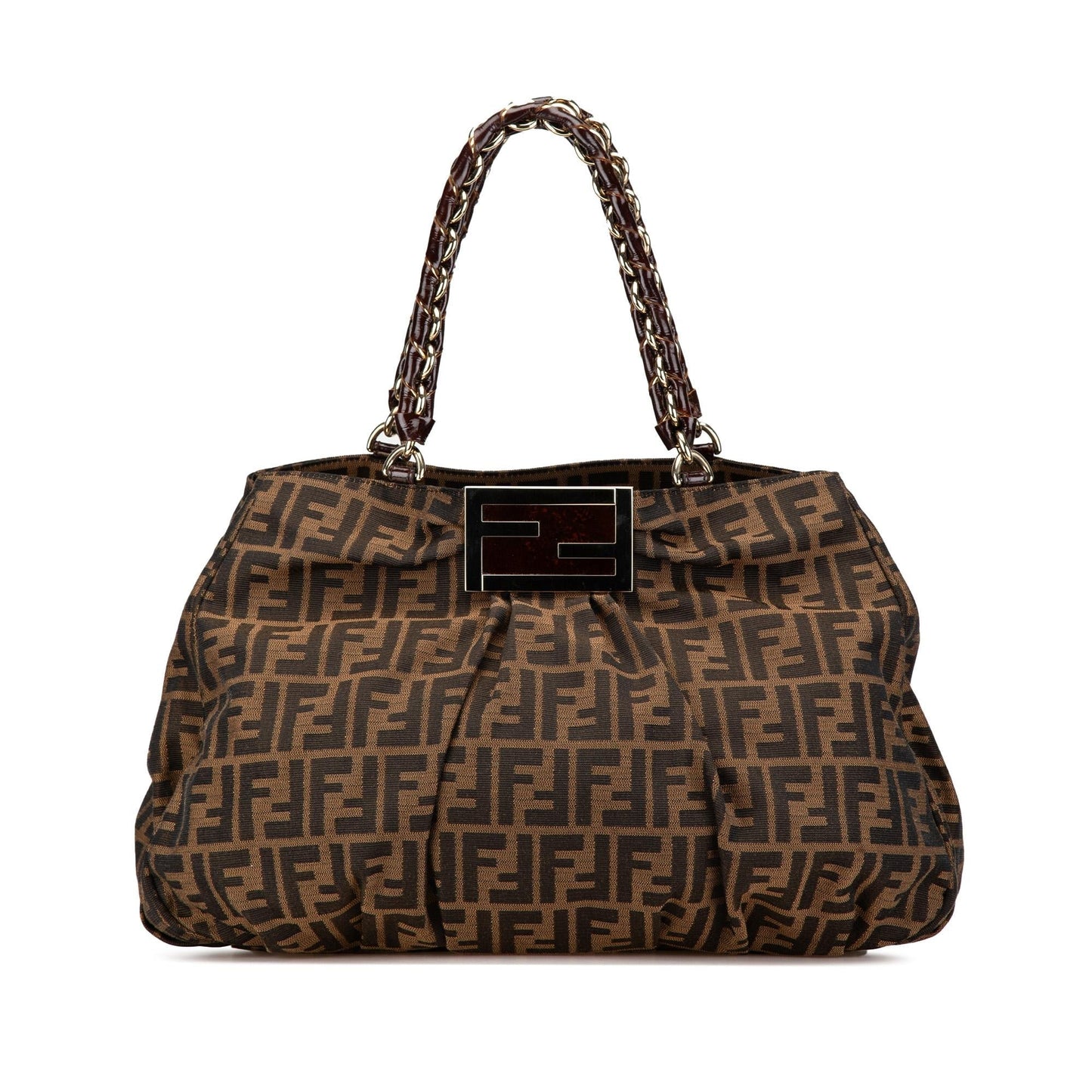 Fendi Tote Canvas Red Tote Bag Canvas