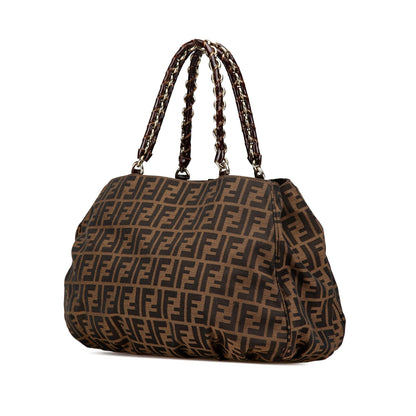 Fendi Tote Canvas Red Tote Bag Canvas