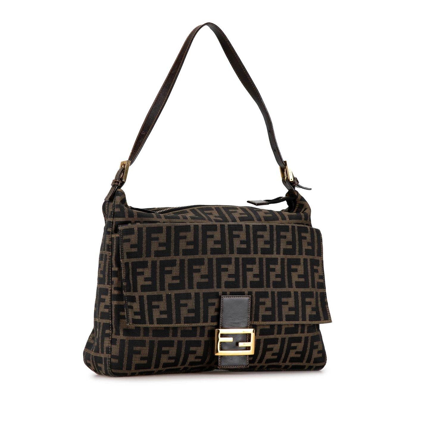 Fendi Zucca Canvas Shoulder Bag (SHG-si6emC)