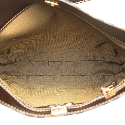 Fendi Zucchino Canvas Double Flap Mamma