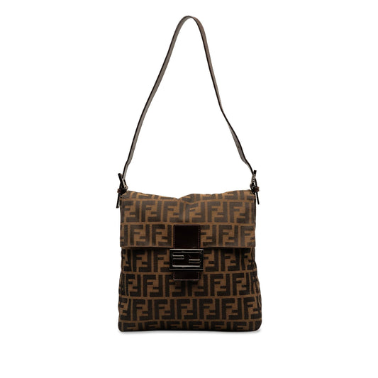 Fendi Luxury Canvas Red Shoulder Bag Style 18