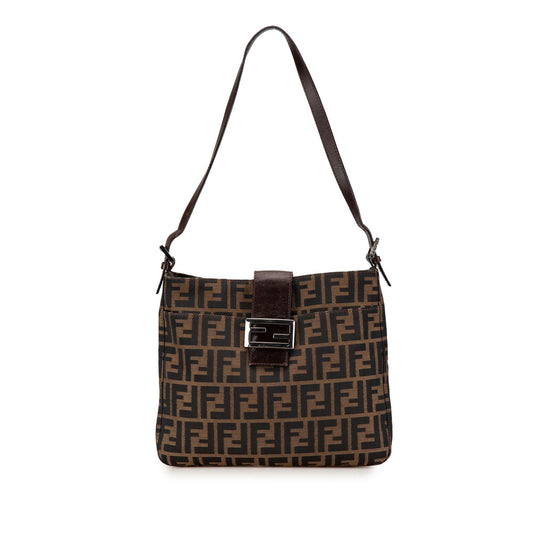 Fendi Luxury Canvas Red Shoulder Bag Style 19