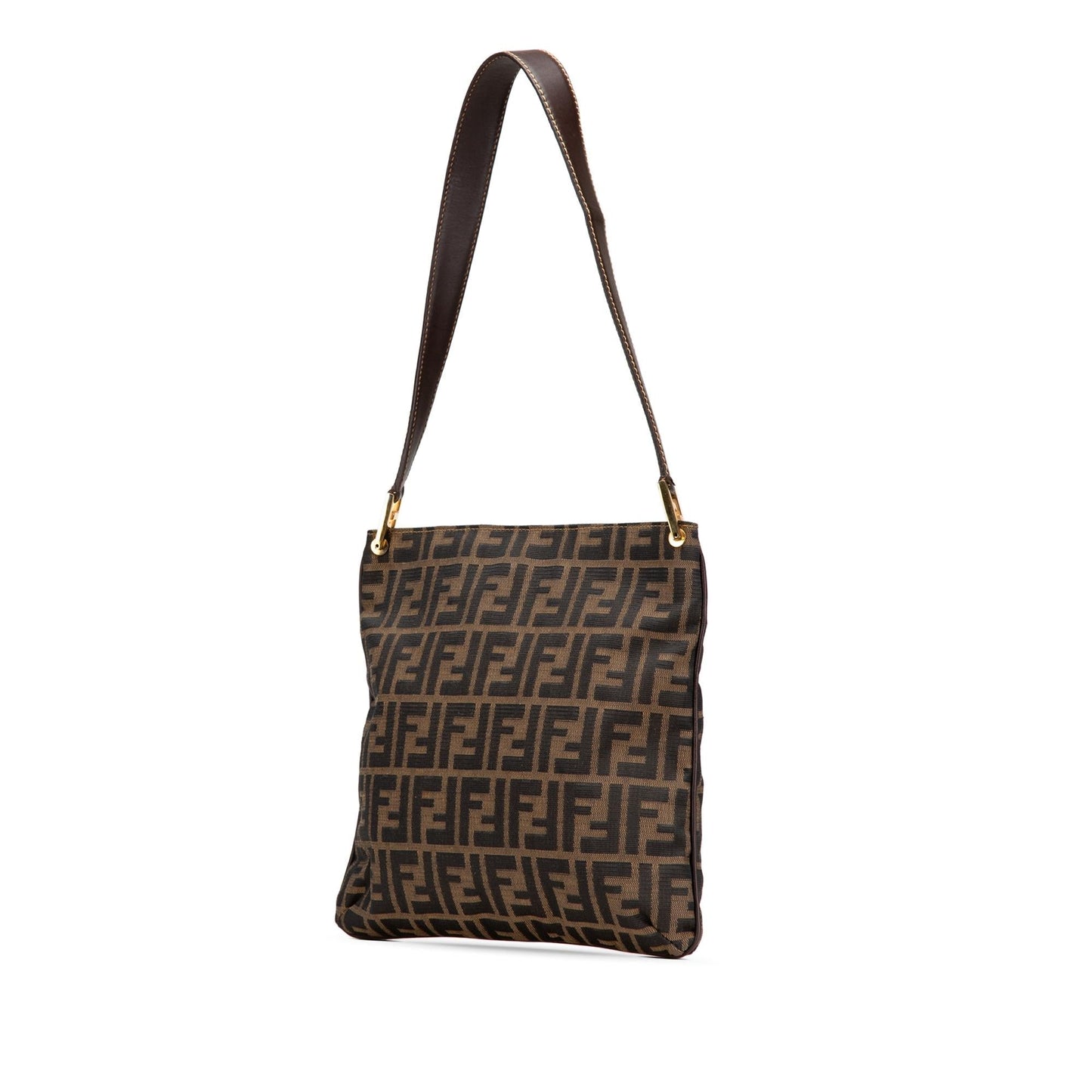 Fendi Luxury Canvas Red Shoulder Bag Style 17