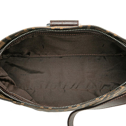 Fendi Luxury Canvas Red Shoulder Bag Style 21