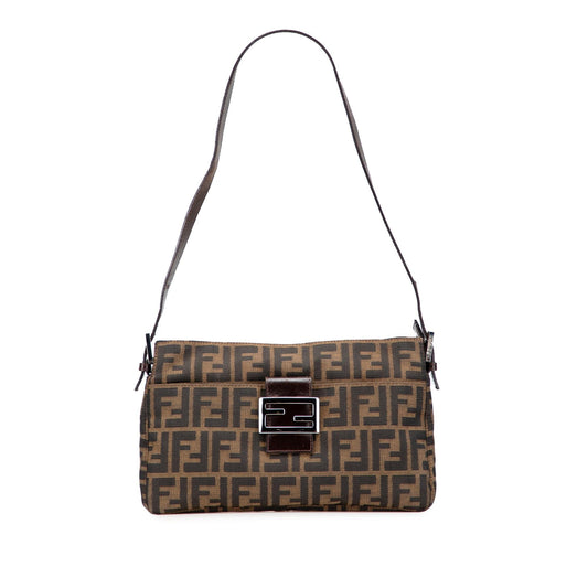 Fendi Luxury Canvas Red Shoulder Bag Style 21