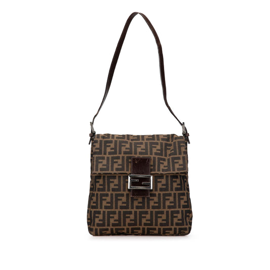 Fendi Luxury Canvas Red Shoulder Bag Style 27
