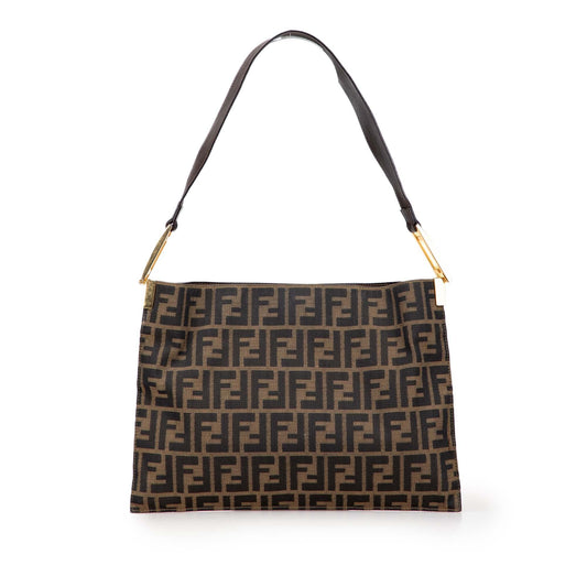 Fendi Luxury Canvas Red Shoulder Bag Style 28
