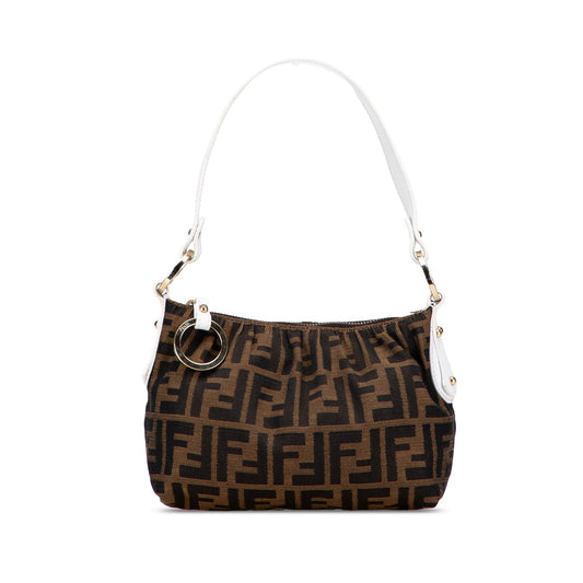 Fendi Luxury Canvas Red Shoulder Bag Style 33