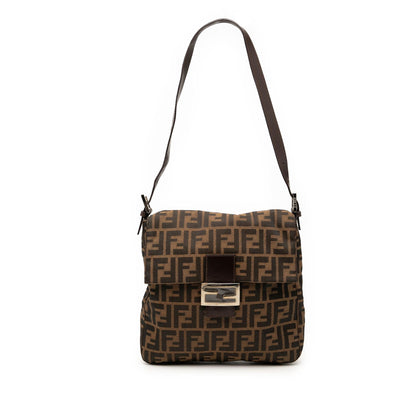 Fendi Luxury Canvas Red Shoulder Bag Style 36