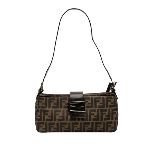 Fendi Luxury Canvas Red Shoulder Bag Style 37