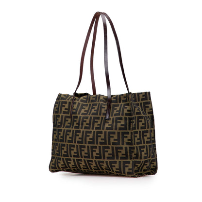 Fendi Tote Canvas Red Tote Bag Style 15