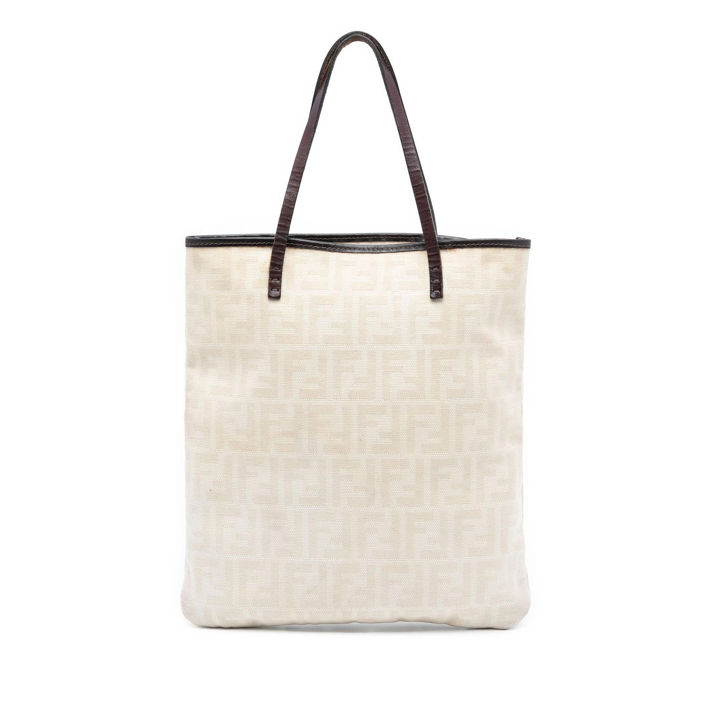 Fendi Tote Canvas Red Tote Bag Style 25