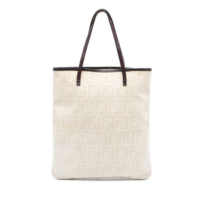 Fendi Tote Canvas Red Tote Bag Style 25