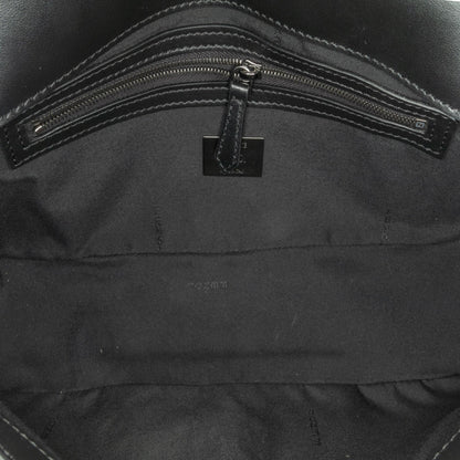 Fendi Zucca Coated Canvas And Calfskin Baguette Satchel