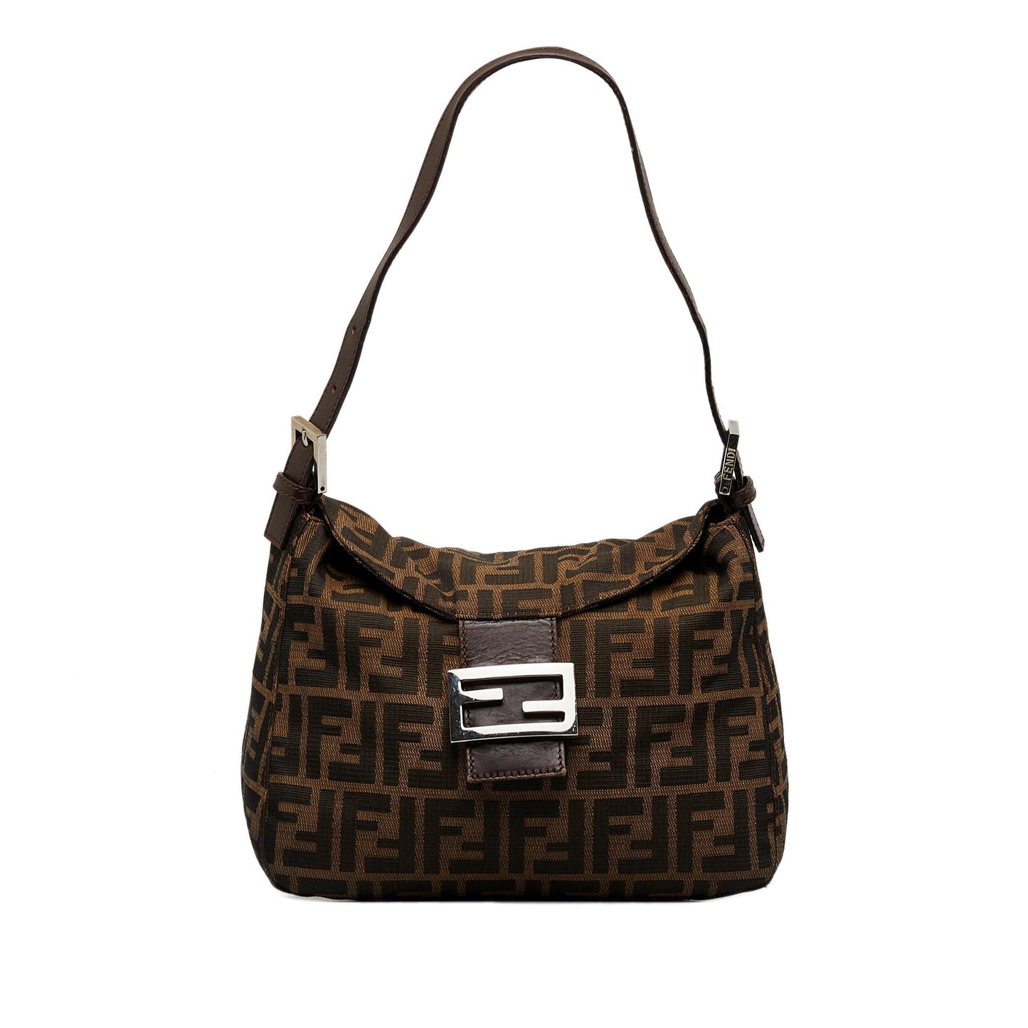 Fendi Zucca Double Flap Shoulder Bag (SHG-oSvq5T)