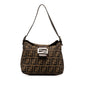 Fendi Zucca Double Flap Shoulder Bag (SHG-iLiG0w)