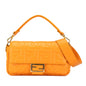 Fendi Zucca Embossed Leather Baguette Satchel (SHG-yIkxmI)
