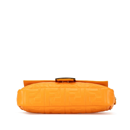 Fendi Zucca Embossed Leather Baguette Satchel Shg-Mbmqd4