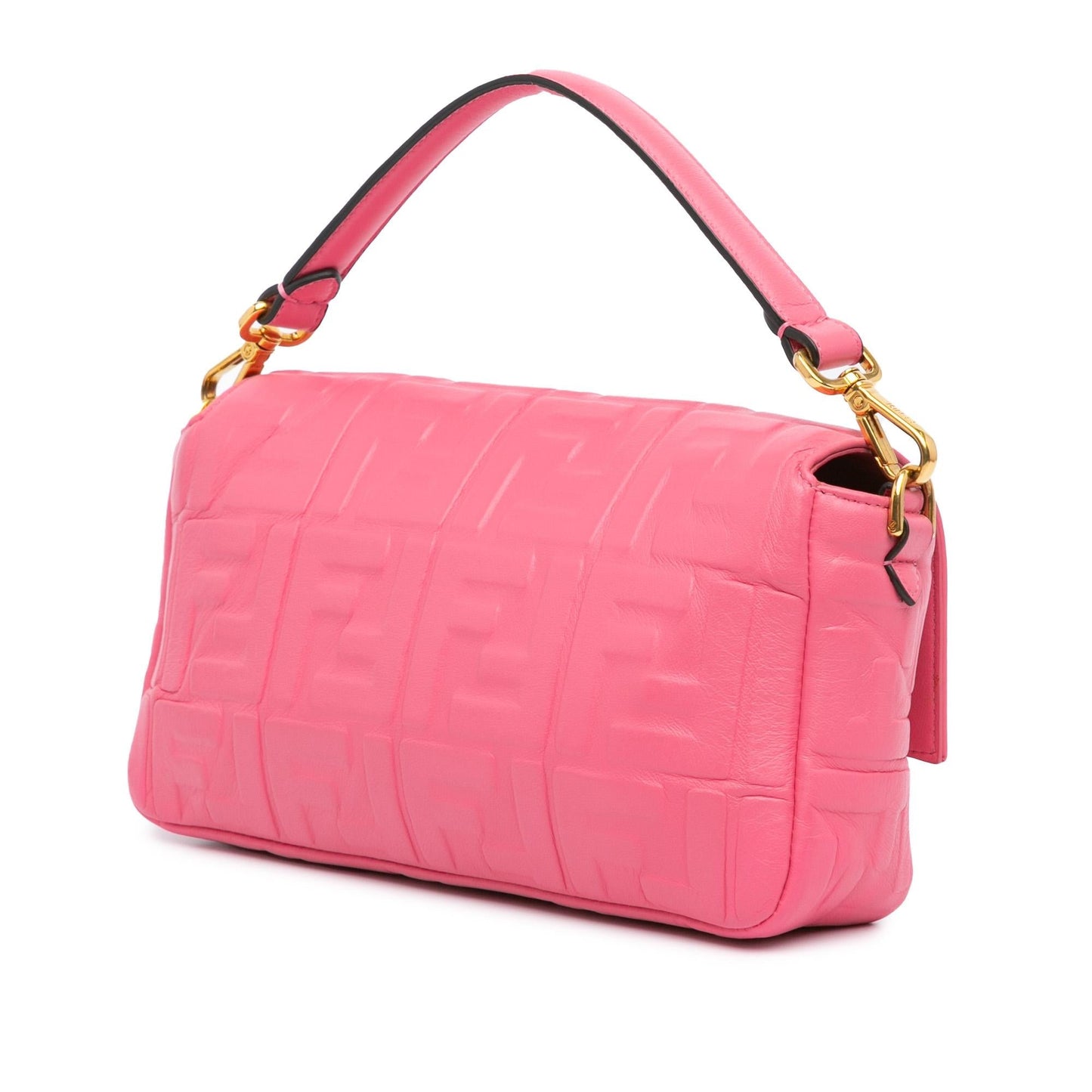 Fendi Baguette Leather Red Shoulder Bag Style 2