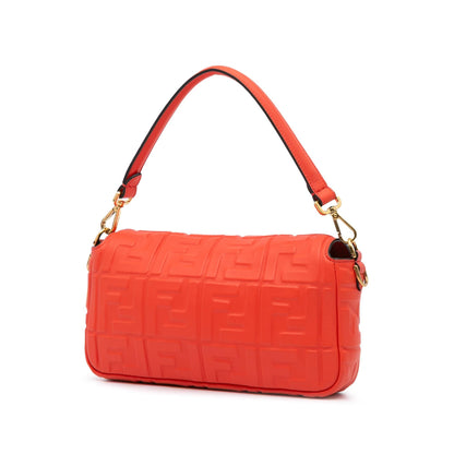 Fendi Baguette Leather Red Shoulder Bag Style 19